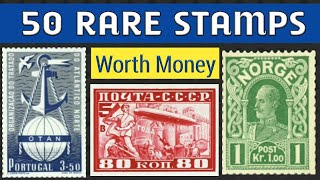 Most Expensive Stamps In The World Wanted By Collectors  50 Top Rare Stamp Collection [upl. by Airrehs]