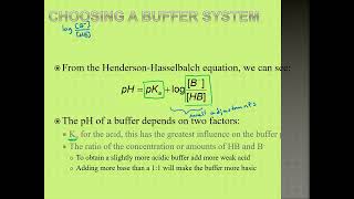 Ch1410 Choosing a Buffer System [upl. by Pooh692]