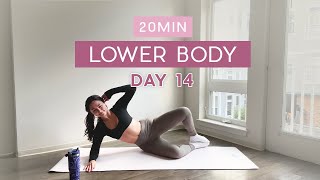 Day 14  1 Month Pilates Plan  20MIN Lower Body Sculpt  leg  booty burn [upl. by Alben359]