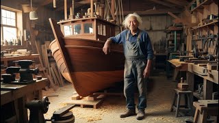 A 70YearOld Craftsman’s Masterpiece A Solid Oak Boat for YearEnd Adventures  Woodworking Art [upl. by Lleddaw]