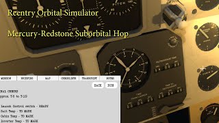Reentry  An Orbital Simulator Gameplay Project Mercury [upl. by Gulick]