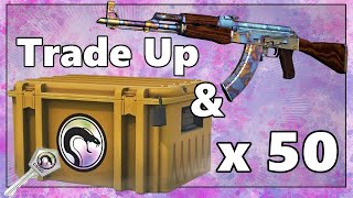 50 Recoil Case Opening and AK 47 Case Hardened Trade up Attempt CS2 counterstrike2 [upl. by Fabrin]