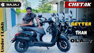 Chetak Electric Scooter Review ⚡  Best Electric Scooter in India 2024 🔥 Chetak Base Model [upl. by Xylina]