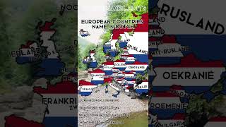 European countries names in Dutch🇳🇱europedutchmappingonlyeducation [upl. by Hoppe]