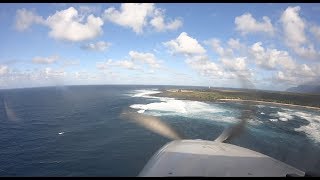 Kalaupapa Airport PHLU Landing Runway 5  Molokai Island Hawaii [upl. by Choo]