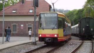 AVG Stadtbahn im Albtal bei Bad Herrenalb [upl. by Alicirp927]