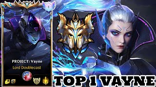 Wild Rift Vayne  Top 1 Vayne Gameplay Rank Sovereign [upl. by Davon481]