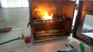 Flammability tester as per FMVSS302 [upl. by Eilahtan413]