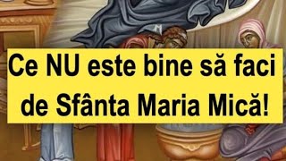 Ce NU este bine să faci pe 8 septembrie de Sfânta Maria Mică [upl. by Pietje]