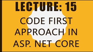 Code First Approach in ASPNet Core in urdu  hindi [upl. by Docila312]