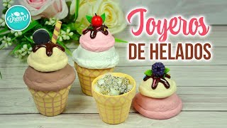 DIY JOYEROS EN FORMA DE HELADOS  DECORACIÓN CREATIVA  DREEN [upl. by Adest]