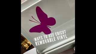 How to use Cricut Removable Vinyl [upl. by Bathulda]