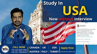 USA Student Visa Without Interview  USA Student Visa Update 2021 [upl. by Bogosian890]