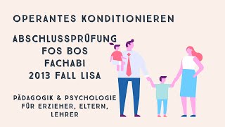 Operantes Konditionieren FOS BOS Abschlussprüfung Abi Pädagogik Psychologie 2013 Thorndike Skinner [upl. by Ahsekram120]