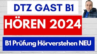 Prüfung B1 Hören 2024  DTZ Gast B1 Hörverstehen Mit Lösung NEU  Telc B1  Deutsch lernen [upl. by Adnawad718]