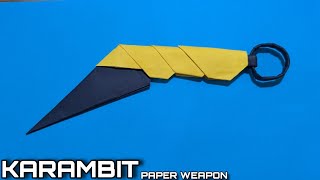 Diy How To Make Karambit Weapon  New Techniques for an Awesome Paper Weapon [upl. by Jesher316]