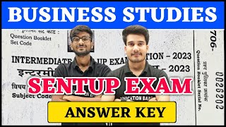 12th Business Studies Answer Key  Bihar Board Sentup Exam  Business Studies Class 12 Question [upl. by Suqram258]