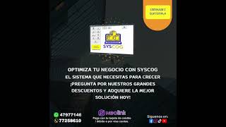 Optimiza tu negocio con SYSCOG el sistema que necesitas para crecer [upl. by Kris42]