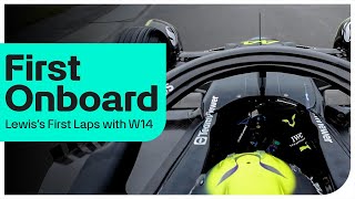 Onboard First Laps with Lewis and the F1 W14 [upl. by Aseen]