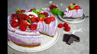 Recept  Een Unicorn zebra taart maak je zo  OH MY PIE [upl. by Yclek]