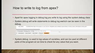 Salesforce developer interview questions part 17 What are debug levels and Traced entity in apex [upl. by Robert]