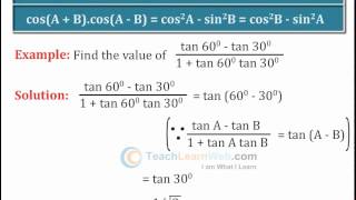 TECHNO Maths class 8  TRIGONOMETRY COMPOUND ANGLES [upl. by Eitisahc62]