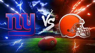 New York Giants vs Cleveland Browns Live Play by Play amp Reaction [upl. by Currie]