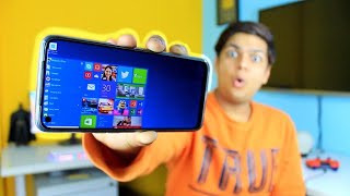 windows 10 ko mobile mein kaise chalayen how to install windows 10 in mobile phone [upl. by Birkle]