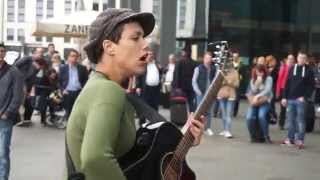 mercedes benz  janis joplin cover amazing street musician deva bosse  Sony ILCEQX1 SmartShot [upl. by Sotos203]