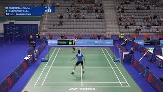 MS  Burestedt Felix vs Zilberman Misha  European Games 2023  Badminton Highlights [upl. by Kushner343]