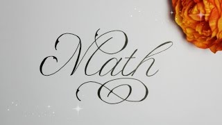 how to write in cursive fancy  Math [upl. by Maynard]