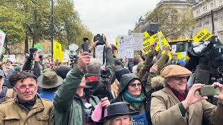 Start of the Main Speeches at the Farmers March in Central London [upl. by Younglove]