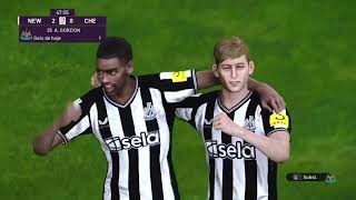 NEWCASTLE X CHELSEA  COPA DA LIGA INGLESA 2024 PESPS4 SEMIFINAL  Melhores momentos [upl. by Rosalynd]