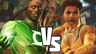 Injustice 2 Vixen VS John Stewart Premiere Skin BATTLE [upl. by Niveb922]