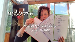 🪹🌾ORGANISATION 📖ROUTINES🏆OBJECTIFS🪄RÉSOLUTIONS ✨️DOCTOBRE 🌰🍁🍂 [upl. by Minsat]