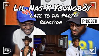 BOTH SNAPPED💨🔥Lil Nas X amp NBA YoungBoy  Late To Da Party FCK BET Official Video REACTION [upl. by Eeimaj889]