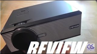 REVIEW Crenova XPE470 HD 130 Mini LED Projector [upl. by Ritchie]