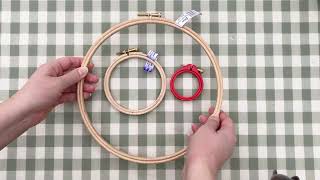 How to use an Embroidery Hoop [upl. by Harutak]