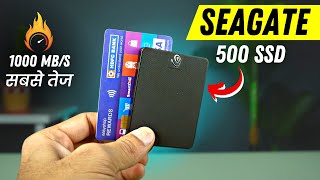 Seagate Expansion SSD 500GB Review  Best External Hard Drive in India   Hindi [upl. by Aneehs434]