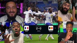 LES REACTION DES SUPPORTERS FRANCAIS APRÈS LA VICTOIRE DE LA FRANCE mbappe equipedefrance [upl. by Yarb]