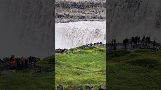 Collapsing waterfall dettifoss iceland Second most powerful waterfall in Europe [upl. by Ahsinroc]