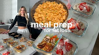 EASY MEAL PREP FOR WEIGHT LOSS  quick amp healthy recipes for the week [upl. by Kaia]