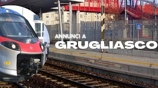 Annunci alla Stazione di Grugliasco [upl. by Oam883]