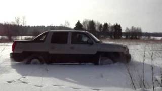 Chevy Avalanche in deep snow [upl. by Yllen]