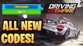 NEW ALL WORKING CODES FOR DRIVING EMPIRE IN JULY 2024 ROBLOX DRIVING EMPIRE CODES [upl. by Francois]