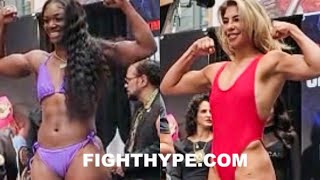 CLARESSA SHIELDS VS MARICELA CORNEJO WEIGHIN amp FINAL FACE OFF [upl. by Atena]