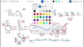 QUIMICA Hibridación del Bromo Br y oxígenos O anión Bromato BrO3 AULAEXPRESS [upl. by Readus547]