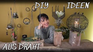 DIY  IDEEN mit DRAHT  DRAHTKUNST im ADVENT [upl. by Natsirc52]