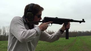 MP38 WWII German Submachine Gun Full Auto Shooting [upl. by Atwahs]