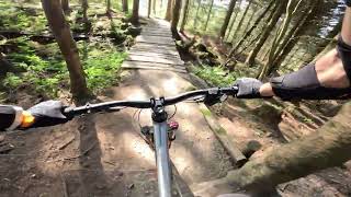 Hahnenklee bikepark 7 Wilder Fuchs drop ending Black line [upl. by Irfan]